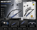 ETAR Mercury Wireless Neckband Earphones – Hi-Fi Sound, 400H Standby, Noise Isolation