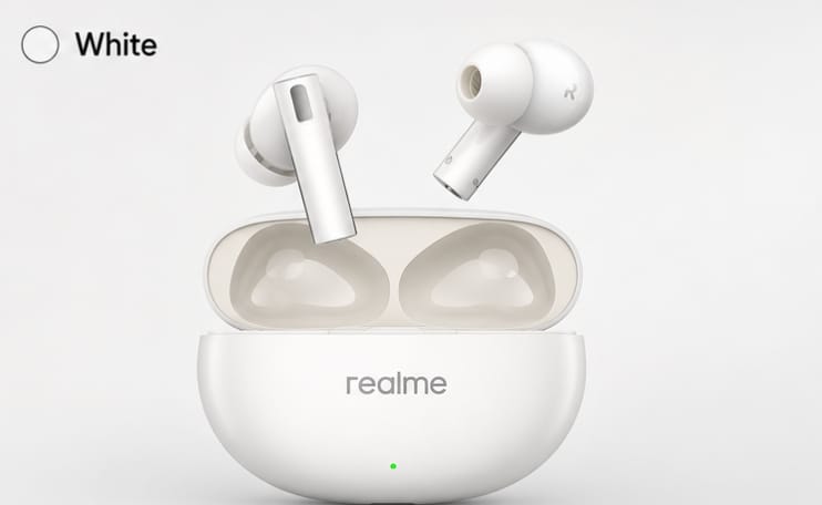 realme Buds Air 6 TWS Earbuds with 50dB ANC, Hi-Res Audio & LHDC | Punk Black