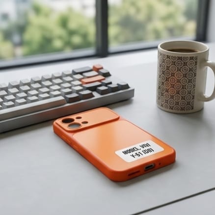 Luxury iPhone Style Transformation Case for Vivo Y51 & Y51 Pro (5G) - Vibrant Orange