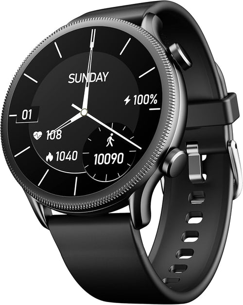 boAt Flash Plus Smartwatch with 3.53 cm Round Display – Indigo Blue