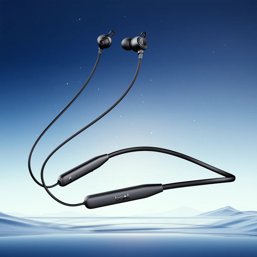 boAt Rockerz 204 Neckband Bluetooth Earphones – 30H Playtime, Low Latency & Deep Bass